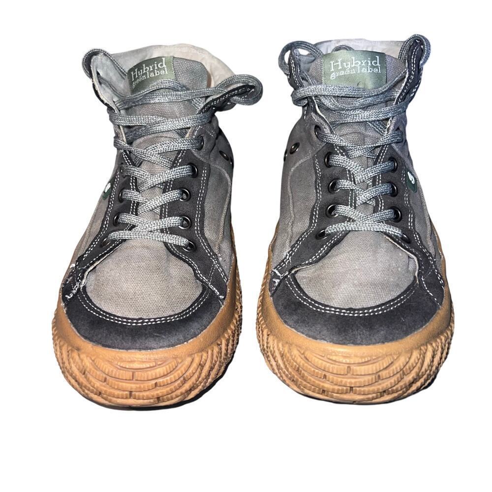 Hybrid‎ green label fearless canvas size 10 lace up high top sneaker camping